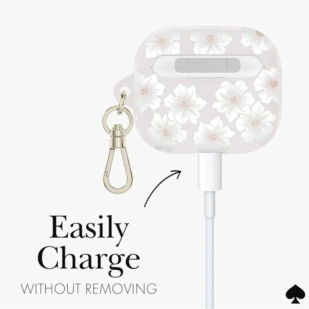 kate spade black and white AirPods 3rd Gen case graphic